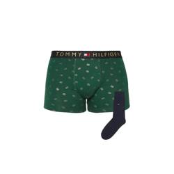 Tommy Hilfiger Herren Trunk & Sock Set Geschenkpakete, Fine Flag/des Sky, M von Tommy Hilfiger