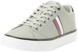 Tommy Hilfiger Herren Vulcanized Sneaker Schuhe, Grau (Antique Silver), 45 von Tommy Hilfiger