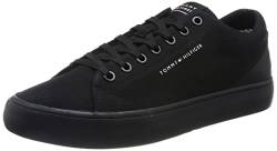 Tommy Hilfiger Herren Vulcanized Sneaker TH Hi Vulc Core Low Canvas Schuhe , Schwarz (Black), 40 EU von Tommy Hilfiger