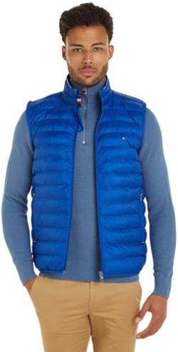 Tommy Hilfiger Herren Weste Packable Recycled Vest Steppweste, Blau (Ultra Blue), L von Tommy Hilfiger