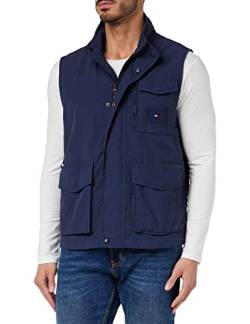 Tommy Hilfiger Herren Weste Sail Vest Ärmellos, Blau (Desert Sky), L von Tommy Hilfiger