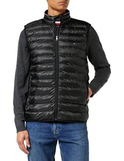 Tommy Hilfiger Herren Weste Steppweste, Schwarz (Black), S von Tommy Hilfiger