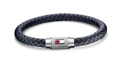 Tommy Hilfiger Jewelry Armband für Herren aus Leder Marinblaues - 2701000 von Tommy Hilfiger