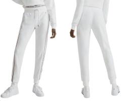 Tommy Hilfiger Jogginghose Aweatpants Tape Track-Pants Hose Joggingpants White M von Tommy Hilfiger