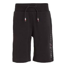 Tommy Hilfiger Jungen Essential Sweatshorts Shorts, Black, 6 Years von Tommy Hilfiger