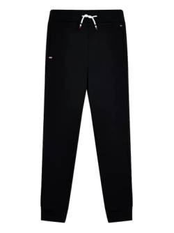 Tommy Hilfiger Jungen RIB INSERT SWEATPANTS Trainingshose, Schwarz, 16 Jahre von Tommy Hilfiger