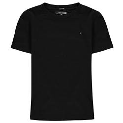 Tommy Hilfiger Jungen T-Shirt Kurzarm Rundhalsausschnitt, Schwarz (Meteorite), 4 Jahre von Tommy Hilfiger