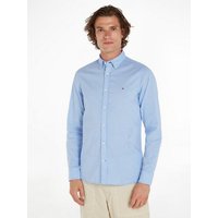 Tommy Hilfiger Karohemd FLEX TEXTURED GINGHAM SF SHIRT mit kleiner Logostickerei von Tommy Hilfiger