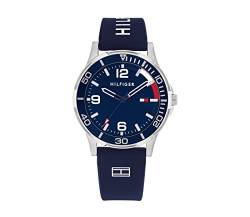 Tommy Hilfiger Kinderuhr 017200160 aus Silikon, Blau, blau, streifen von Tommy Hilfiger