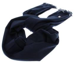 Tommy Hilfiger Limitless Chic Wool Scarf Space Blue von Tommy Hilfiger