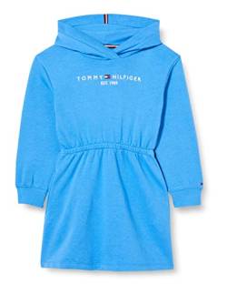 Tommy Hilfiger Mädchen Essential Sweat Hoodie-Kleid, Mesmerizing Blue, 18 Monate von Tommy Hilfiger