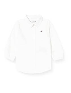 Tommy Hilfiger Mädchen SOLID SHIRT L/S Blusen, weiß, 86 cm von Tommy Hilfiger