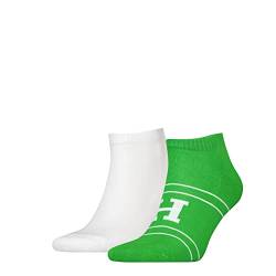 Tommy Hilfiger Men's TH Men 2P Sport Patch Sneaker, Green, 43/46 von Tommy Hilfiger