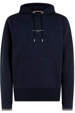 Tommy Hilfiger Regular Fit Kapuzen Sweatshirt navy, Einfarbig von Tommy Hilfiger