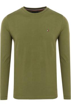 Tommy Hilfiger Regular Fit T-Shirt Rundhals grün, Einfarbig von Tommy Hilfiger
