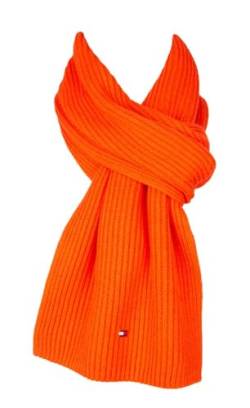 Tommy Hilfiger Schal Strickschal Baumwolle Kaschmir Orange von Tommy Hilfiger