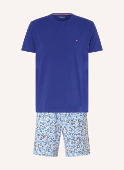 Tommy Hilfiger Shorty-Schlafanzug blau von Tommy Hilfiger