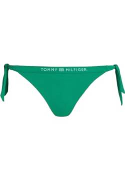 Tommy Hilfiger Side Tie Bikini UW0UW05260L4B Damen Bikinihose in grün (DE/NL/SE/PL, Alphanumerisch, S, Regular, Regular, Standard, Grün (L4B)) von Tommy Hilfiger