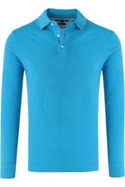 Tommy Hilfiger Slim Fit Poloshirt aqua, Einfarbig von Tommy Hilfiger