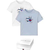 Tommy Hilfiger T-Shirt BABY FLAG TEE 2 PACK GIFTBOX (Packung, 2-tlg., 2er-Pack) Baby bis 2 Jahre von Tommy Hilfiger