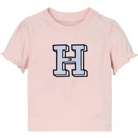 Tommy Hilfiger T-Shirt BABY ITHACA H TEE S/S mit Drucker, Rüsche am Ärmel, Hilfiger Logo-Print von Tommy Hilfiger