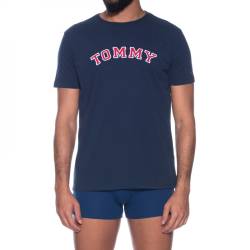 Tommy Hilfiger T-Shirt Blau mit Schriftzug von Tommy Hilfiger