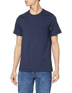 Tommy Hilfiger T-Shirt Herren Kurzarm TJM Original Slim Fit, Blau (Black Iris), L von Tommy Hilfiger