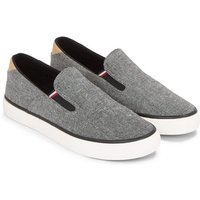 Tommy Hilfiger TH HI VULC LOW SLIPON CHAMBRAY Slipper Slip-On Sneaker, Freizeitschuh mit praktischen Stretcheinsätzen von Tommy Hilfiger