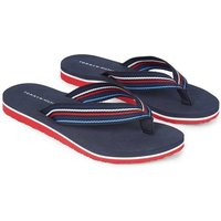 Tommy Hilfiger TH STRIPES BEACH SANDAL Zehentrenner, Sommerschuh, Schlappen, Poolsildes mit bunten Streifen von Tommy Hilfiger