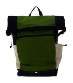 Tommy Hilfiger TH Urban Essential Rolltop Backpack Mentor Green von Tommy Hilfiger