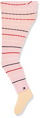 Tommy Hilfiger Unisex-Baby Stripe 4 Pack Legging, Tommy original/pink, 74-80 (2er Pack) von Tommy Hilfiger