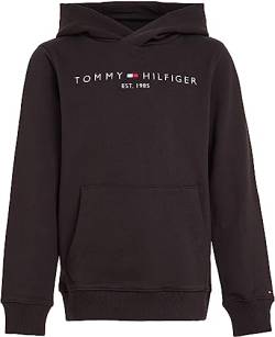 Tommy Hilfiger Unisex Kinder Hooded Sweatshirt, Schwarz, 74 von Tommy Hilfiger