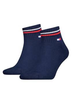 Tommy Hilfiger Unisex Quarter Socken, Marineblau, 43/46 (2er Pack) von Tommy Hilfiger