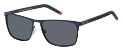 Tommy Hilfiger Unisex Th 1716/s Sunglasses, WIR/IR MTBLUE RED, 57 von Tommy Hilfiger