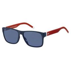 Tommy Hilfiger Unisex Th 1718/s Sunglasses, 8RU/KU Blue RED, 56 von Tommy Hilfiger