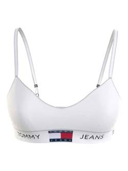 Tommy Jeans Damen Bralette Stretch, Weiß (White), L von Tommy Hilfiger