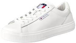 Tommy Jeans Damen Cupsole Sneaker Schuhe, Weiß (Ecru), 39 EU von Tommy Hilfiger