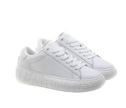 Tommy Jeans Damen Cupsole Sneaker Schuhe, Weiß (White), 37 EU von Tommy Hilfiger