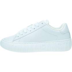 Tommy Jeans Damen Cupsole Sneaker Schuhe, Weiß (White), 41 EU von Tommy Hilfiger