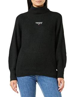 Tommy Jeans Damen TJW RLXD Lofty Turtle Sweater DW0DW14257 Pullover, Schwarz, XS von Tommy Hilfiger