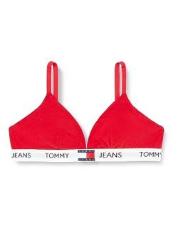 Tommy Jeans Damen Triangel BH Padded Stretch, Rot (Deep Crimson), L von Tommy Hilfiger