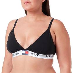 Tommy Jeans Damen Triangel BH Padded Stretch, Schwarz (Black), L von Tommy Hilfiger