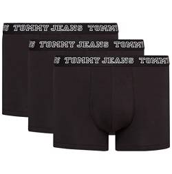 Tommy Jeans Herren 3er Pack Boxershorts von Varsity Cotton Essentials, Schwarz, Blacks, XL von Tommy Hilfiger
