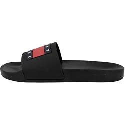 Tommy Jeans Herren Badeschuhe Pool Slide Badelatschen, Schwarz (Black), 40 EU von Tommy Hilfiger