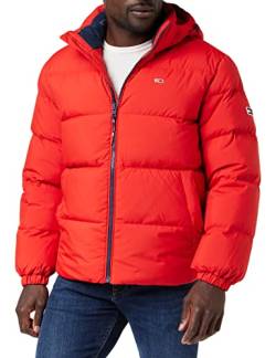 Tommy Jeans Herren Daunenjacke Essential Down Winter, Rot (Deep Crimson), L von Tommy Hilfiger