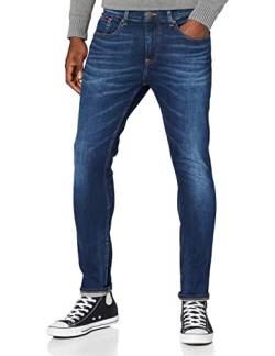 Tommy Jeans Herren Jeans Austin Slim Tapered Stretch, Blau (Aspen Dark Blue Stretch), 28W / 34L von Tommy Hilfiger