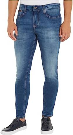 Tommy Jeans Herren Jeans Austin Slim Tapered Stretch, Blau (Wilson Mid Blue Stretch), 27W / 36L von Tommy Hilfiger