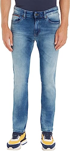 Tommy Jeans Herren Jeans Scanton Slim Stretch, Blau (Wilson Light Blue Stretch), 31W / 32L von Tommy Hilfiger