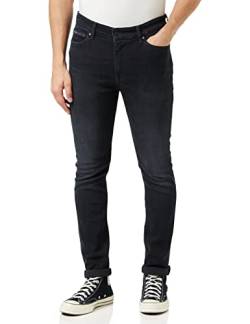 Tommy Jeans Herren Jeans Simon Skinny Stretch, Schwarz (Dynamic Jacob Black), 28W / 36L von Tommy Hilfiger