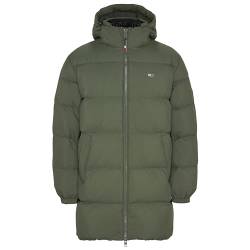 Tommy Jeans Herren Parka Essential Down Winter, Grün (Drab Olive Green), M von Tommy Hilfiger